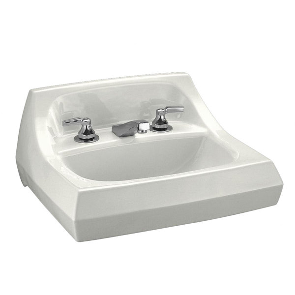 Kohler Kingston Ceramic 22" Wall Mount Bathroom Sink with Overflow | Wayfair